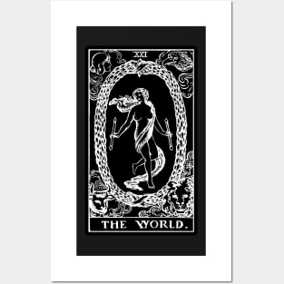 XXI. The World Tarot Card | Obsidian and Pearl Posters and Art